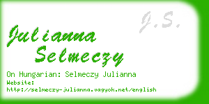 julianna selmeczy business card